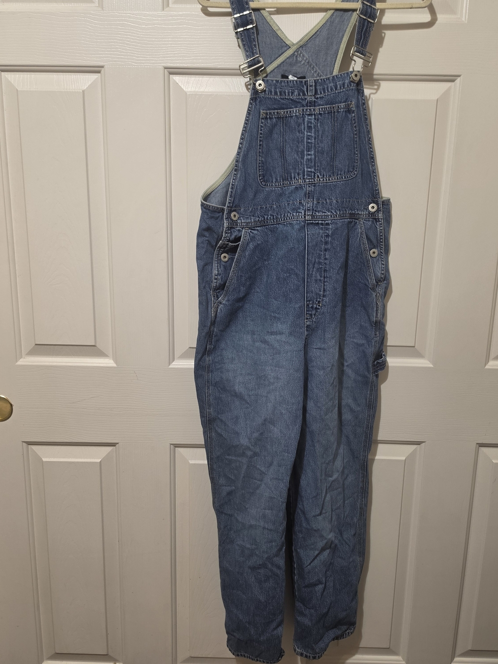Vintage Y2K Gap Bib Overalls Women S 2002 Oversized Grunge Workwear Medium Wash